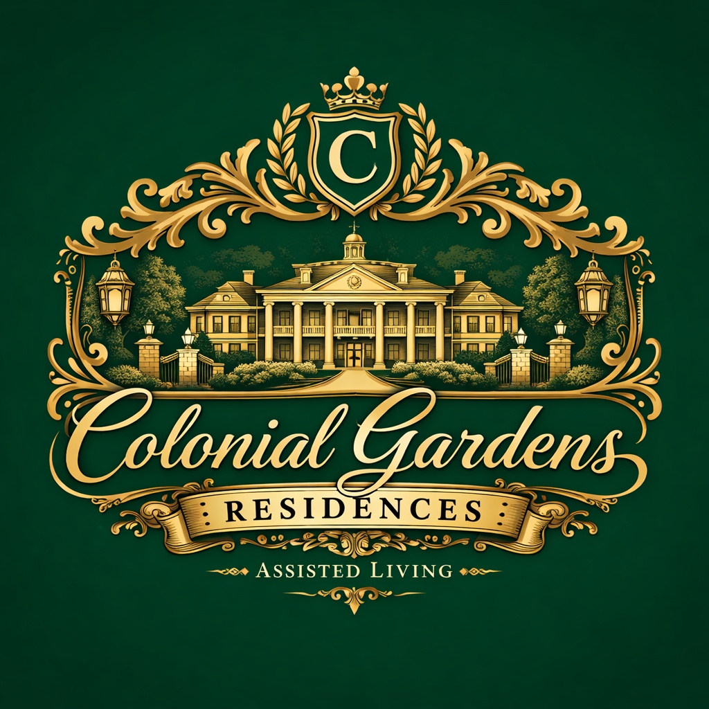 Colonial Gardens Residences logo &mdash; assisted living facility in Lauderhill FL